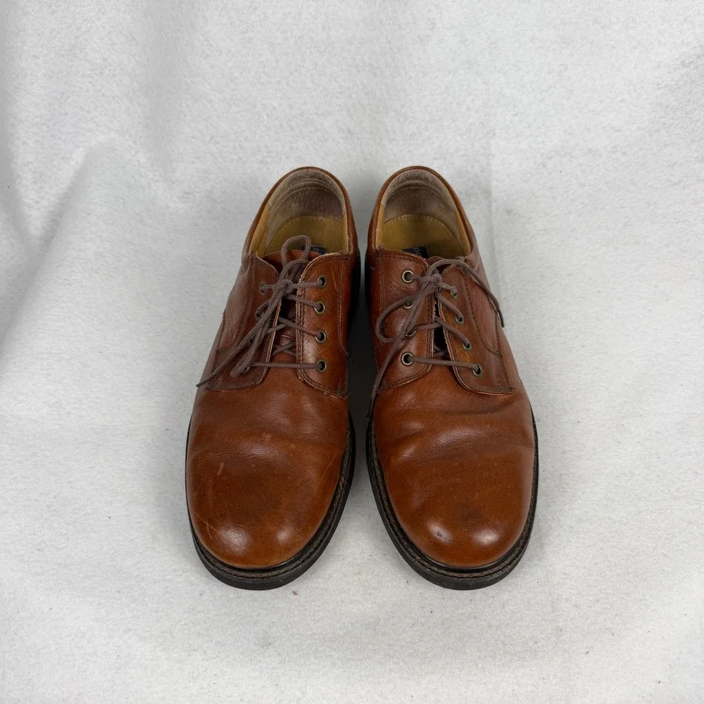 Dockers Oxford Shoes Mens 12 M Waterproof Leather Brown Formal